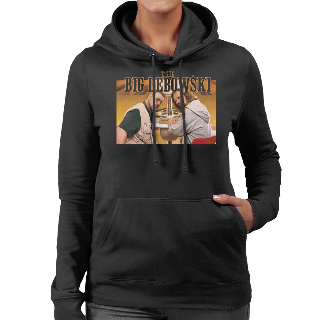 The Big Lebowski The Dude And Walter Bowling Alley Women's Hooded Sweatshirt-ALL + EVERY