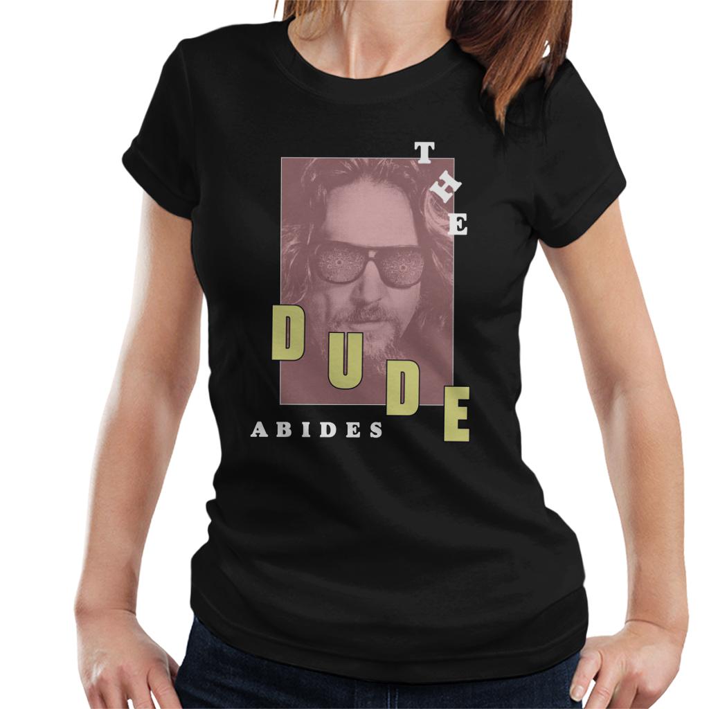 The Big Lebowski The Dude Abides Retro Women's T-Shirt-ALL + EVERY