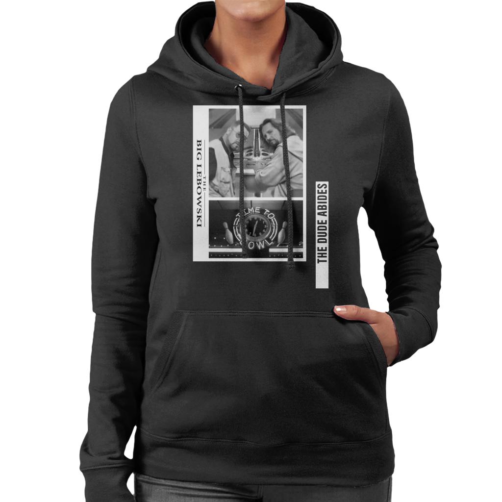 The Big Lebowski The Dude And Walter Time To Bowl Women's Hooded Sweatshirt-ALL + EVERY