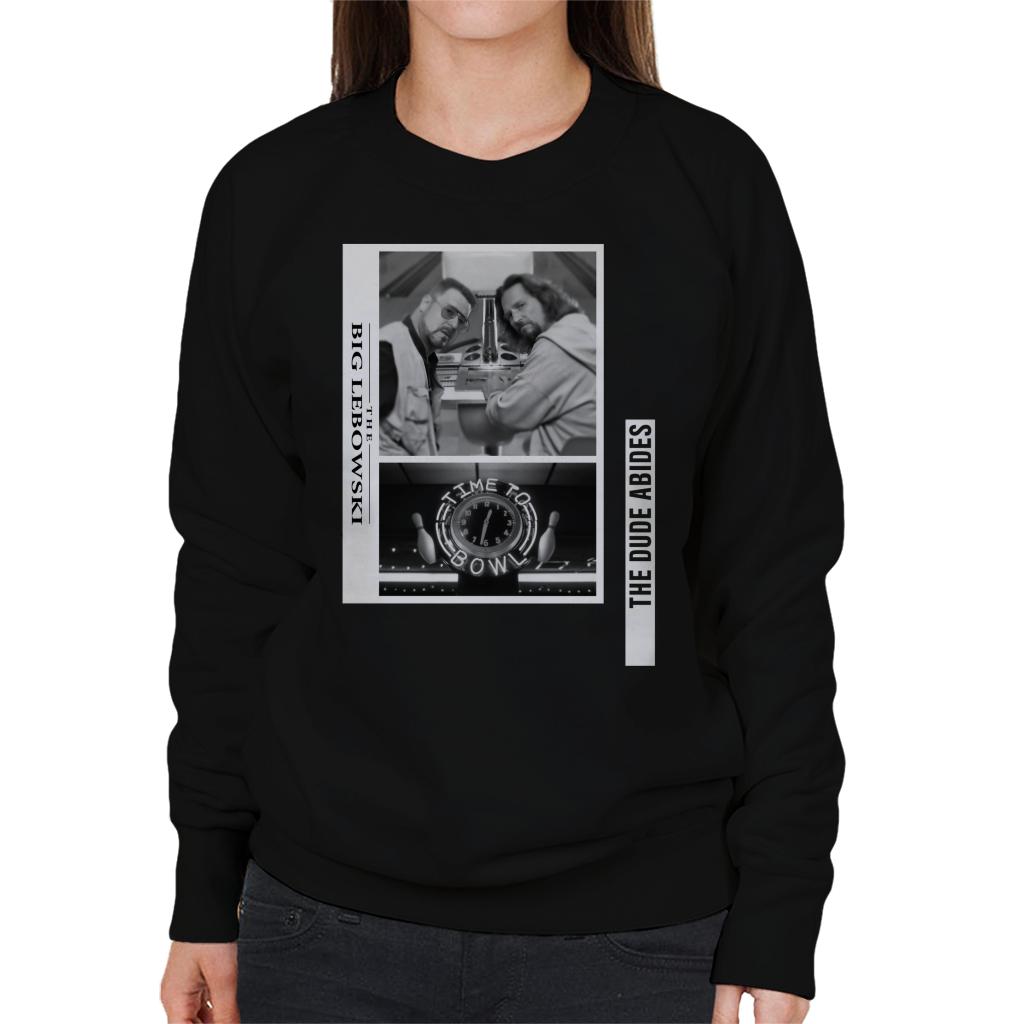 The Big Lebowski The Dude And Walter Time To Bowl Women's Sweatshirt-ALL + EVERY