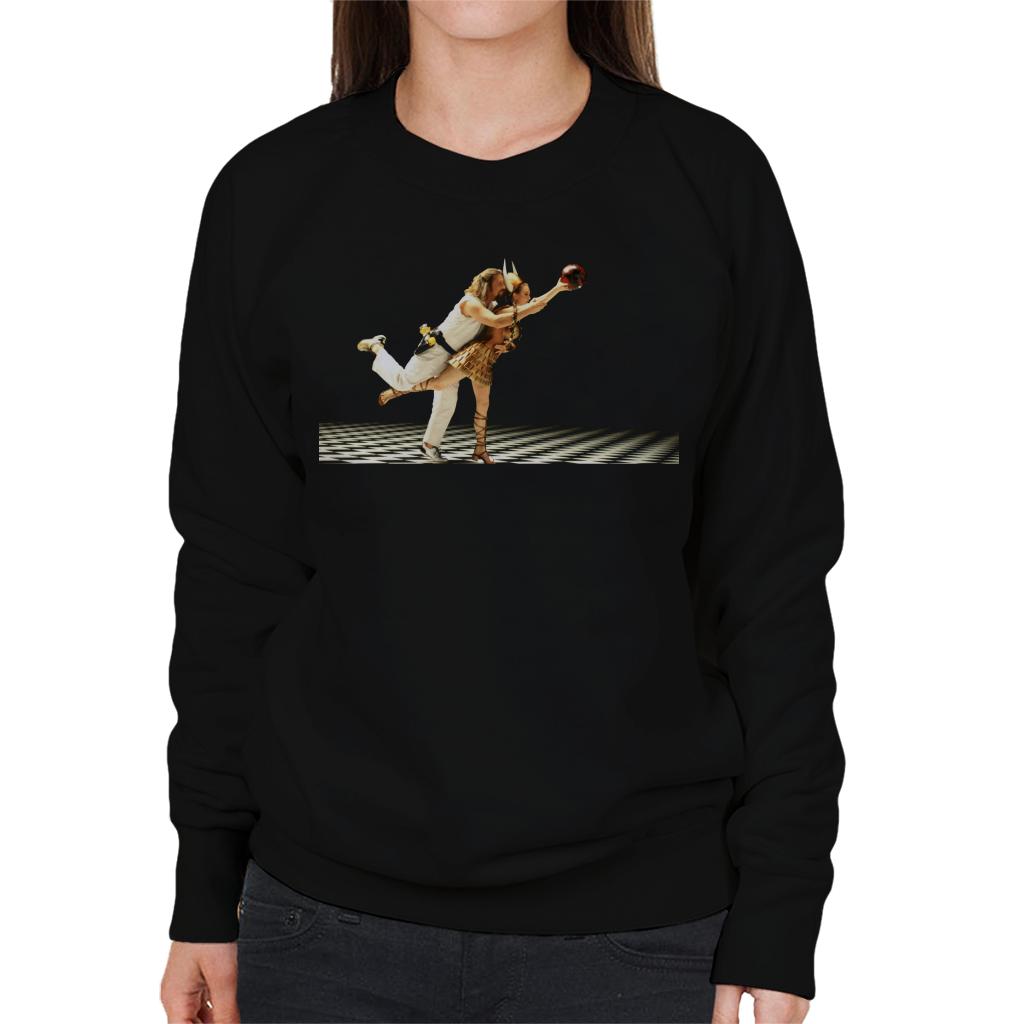 The Big Lebowski The Dude And Maude Bowling Dream Sequence Women's Sweatshirt-ALL + EVERY