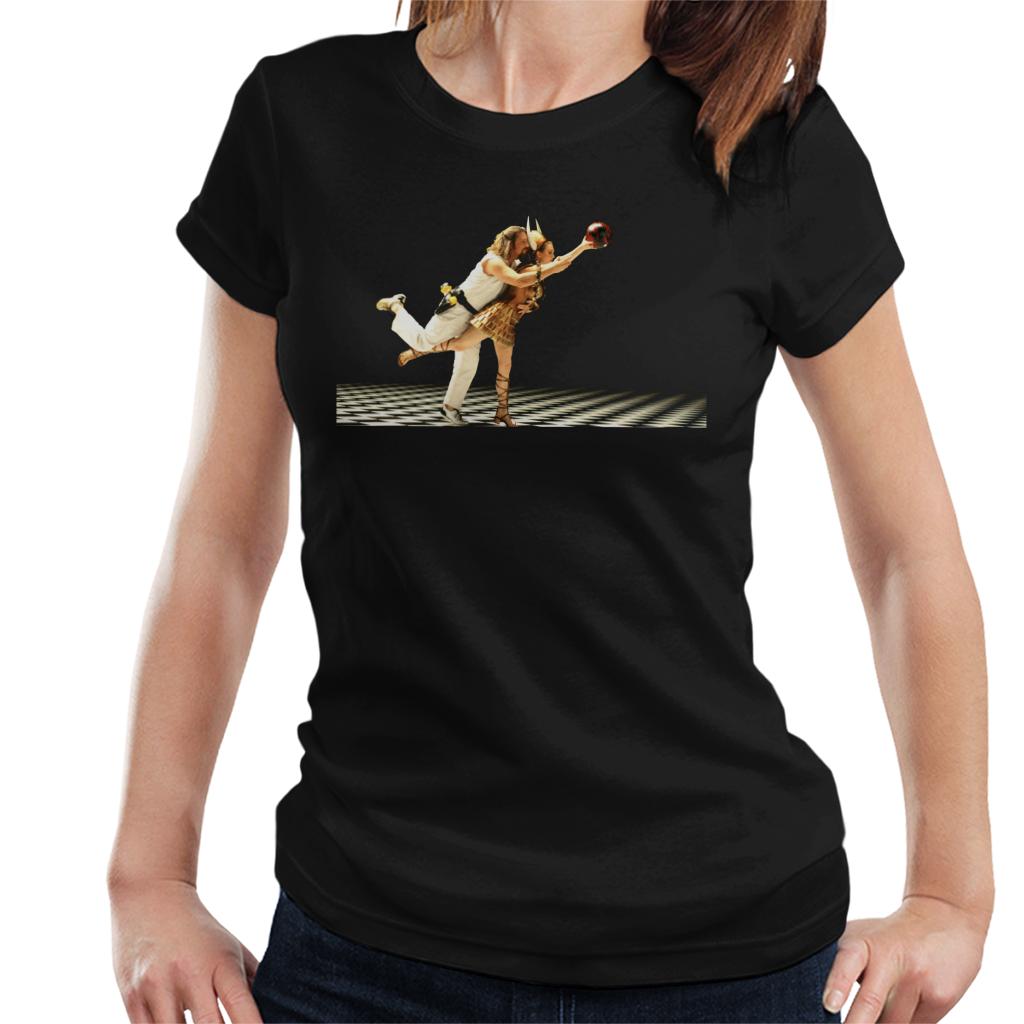 The Big Lebowski The Dude And Maude Bowling Dream Sequence Women's T-Shirt-ALL + EVERY