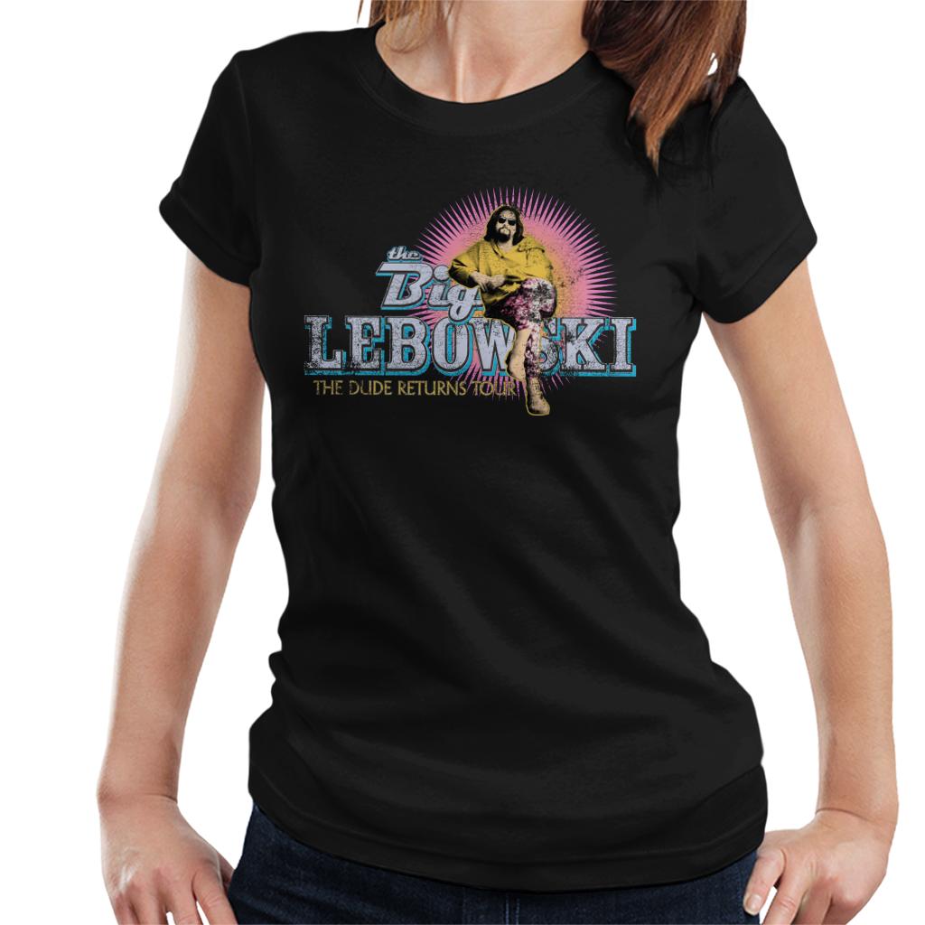 The Big Lebowski The Dude Returns Tour Women's T-Shirt-ALL + EVERY