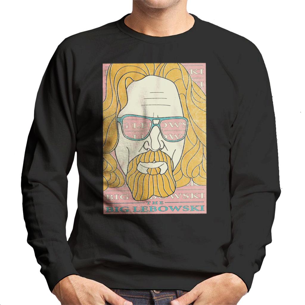 The Big Lebowski Retro Ink Lines Men's Sweatshirt-ALL + EVERY