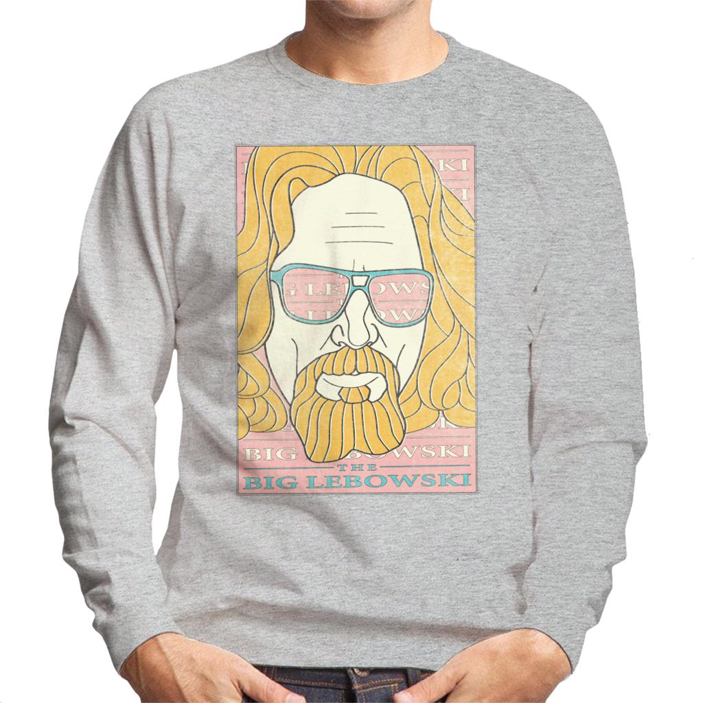 The Big Lebowski Retro Ink Lines Men's Sweatshirt-ALL + EVERY