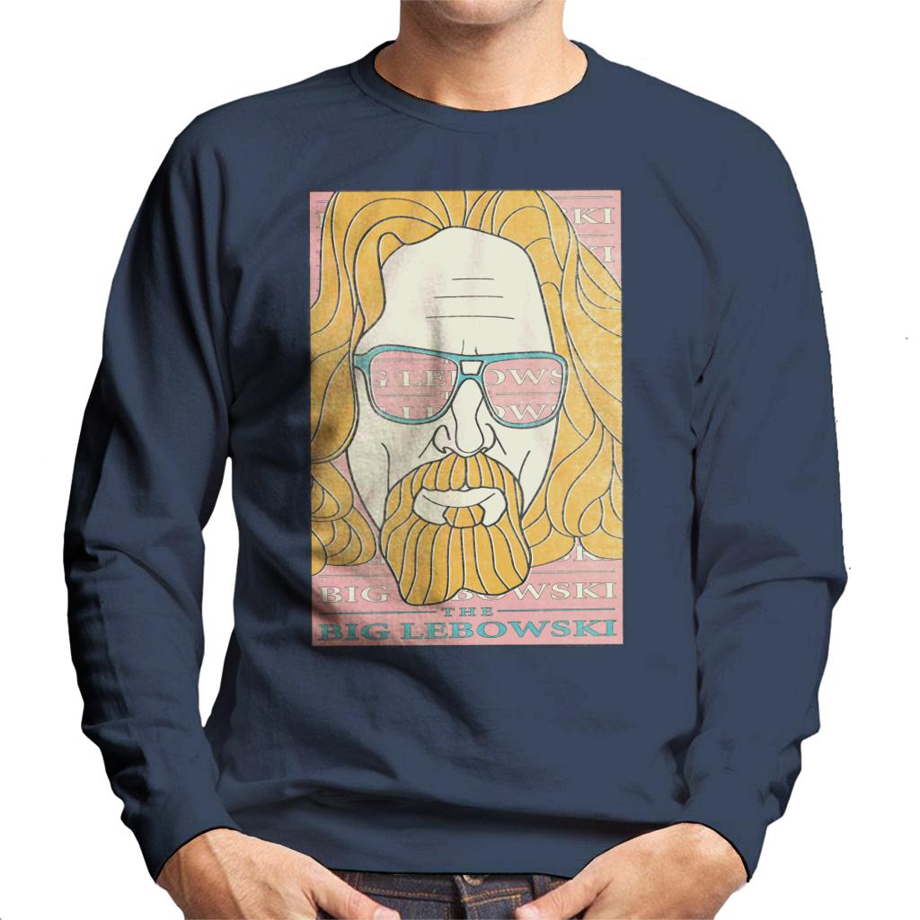 The Big Lebowski Retro Ink Lines Men's Sweatshirt-ALL + EVERY