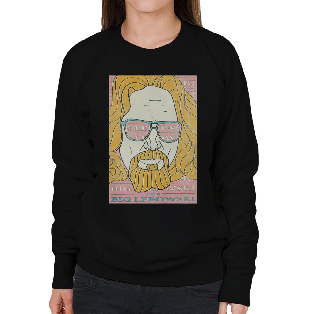 The Big Lebowski Retro Ink Lines Women's Sweatshirt-ALL + EVERY