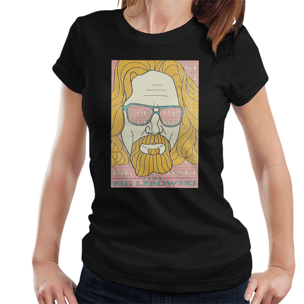 The Big Lebowski Retro Ink Lines Women's T-Shirt-ALL + EVERY