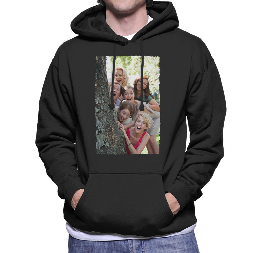 Bridesmaids Bridal Party Around Tree Men's Hooded Sweatshirt-ALL + EVERY