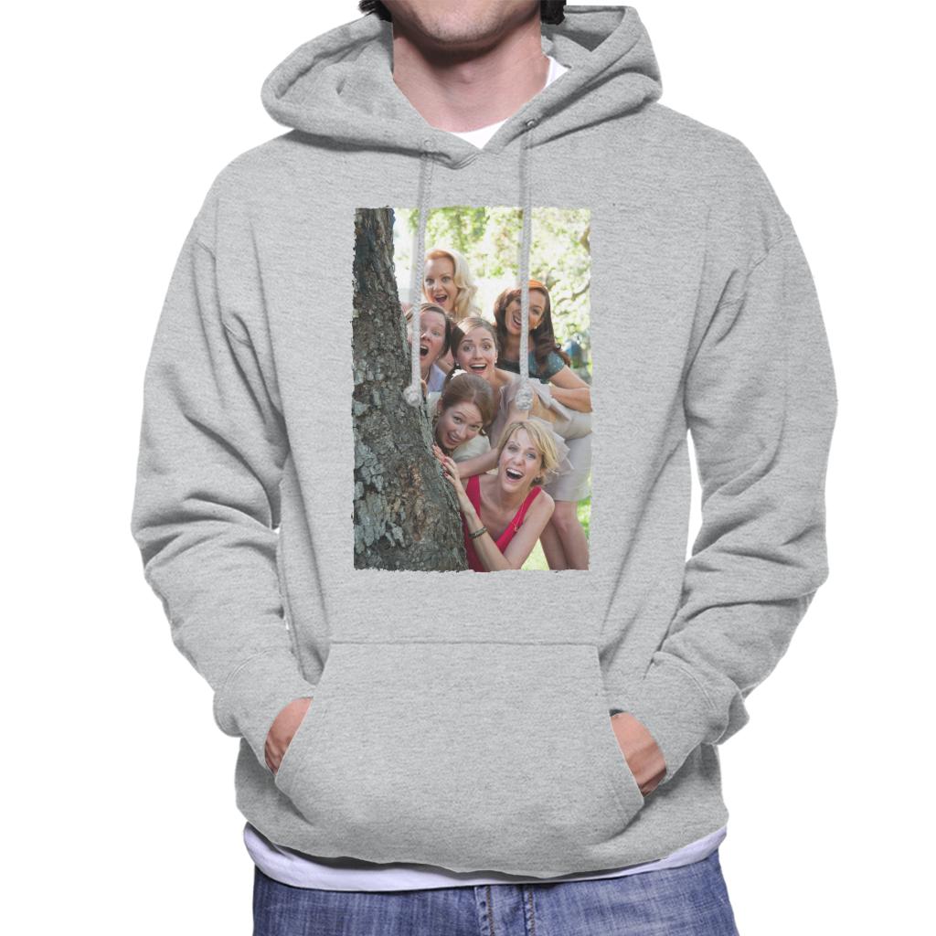 Bridesmaids Bridal Party Around Tree Men's Hooded Sweatshirt-ALL + EVERY