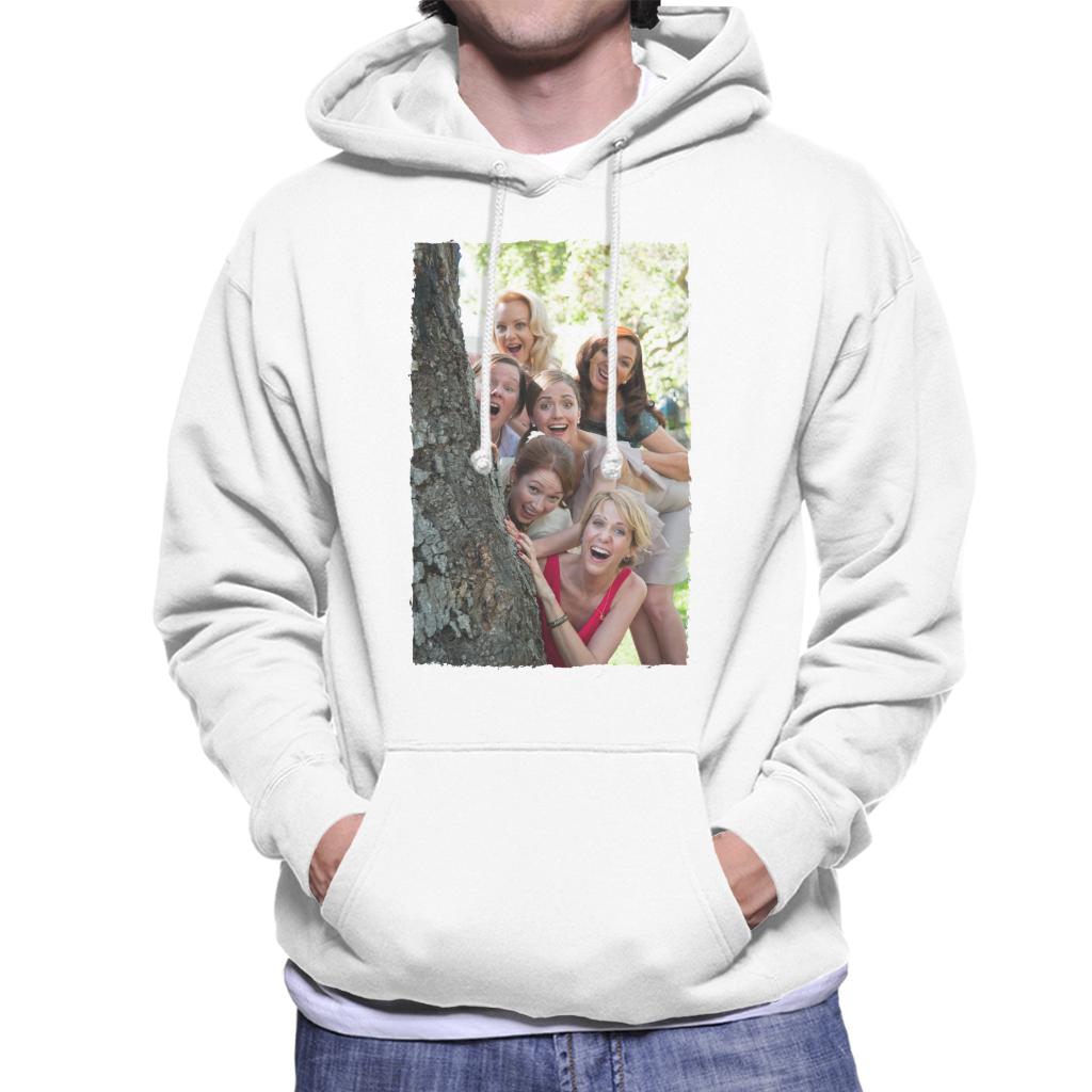 Bridesmaids Bridal Party Around Tree Men's Hooded Sweatshirt-ALL + EVERY