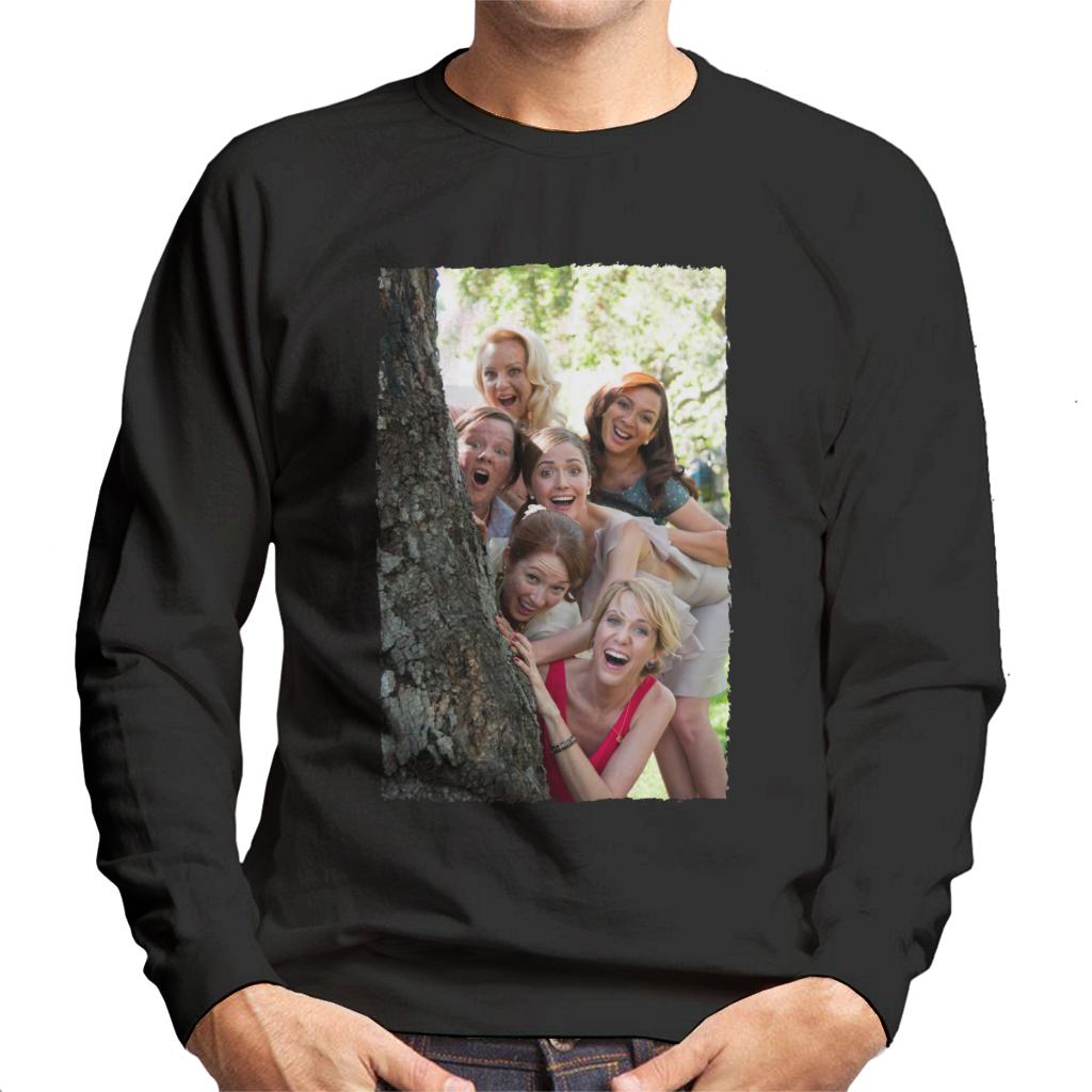 Bridesmaids Bridal Party Around Tree Men's Sweatshirt-ALL + EVERY