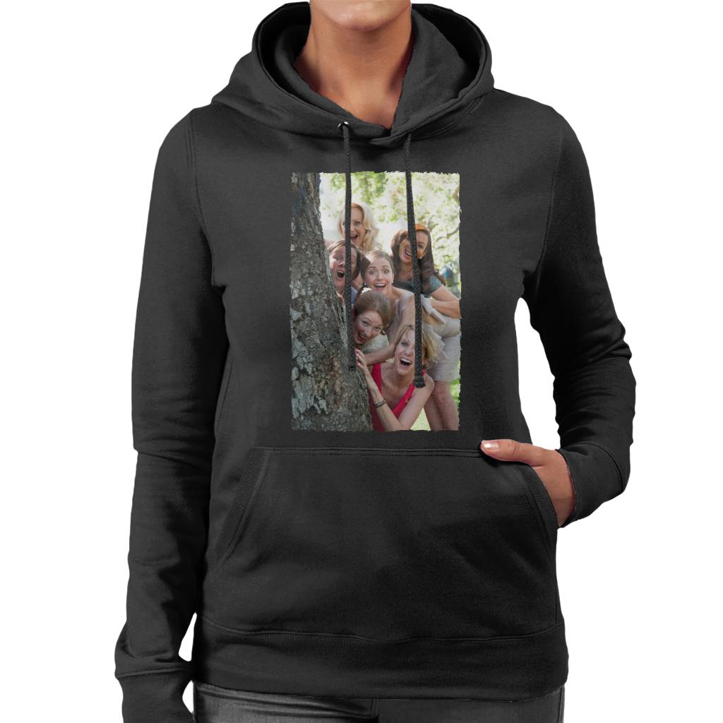 Bridesmaids Bridal Party Around Tree Women's Hooded Sweatshirt-ALL + EVERY