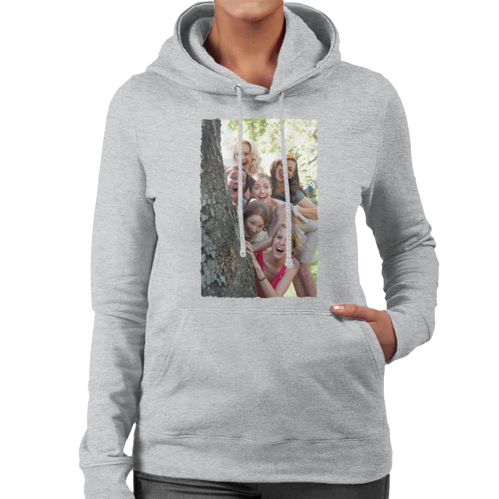 Bridesmaids Bridal Party Around Tree Women's Hooded Sweatshirt-ALL + EVERY