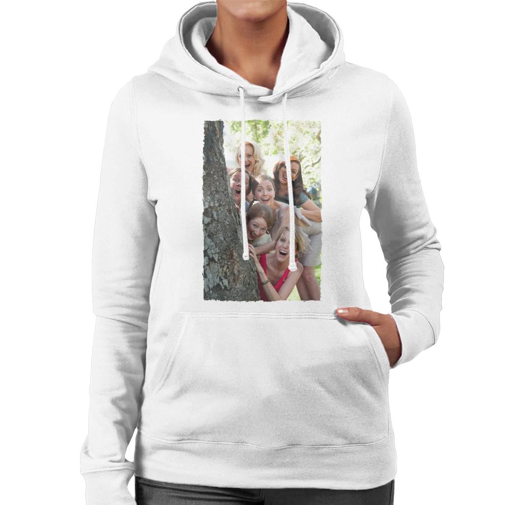 Bridesmaids Bridal Party Around Tree Women's Hooded Sweatshirt-ALL + EVERY