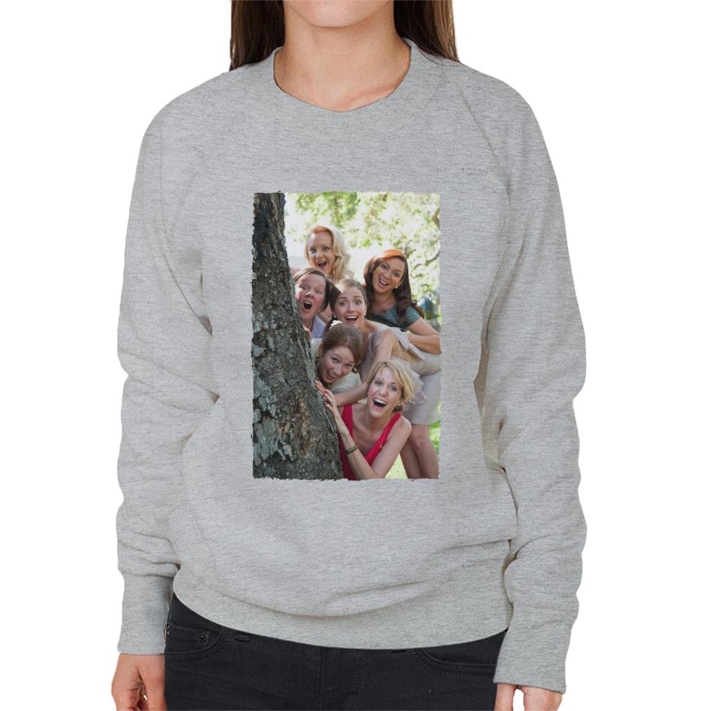 Bridesmaids Bridal Party Around Tree Women's Sweatshirt-ALL + EVERY