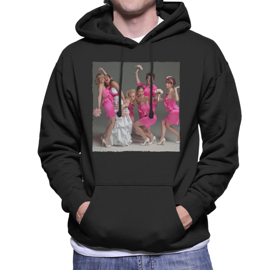 Bridesmaids Bridal Party Wacky Wedding Photo Men's Hooded Sweatshirt-ALL + EVERY