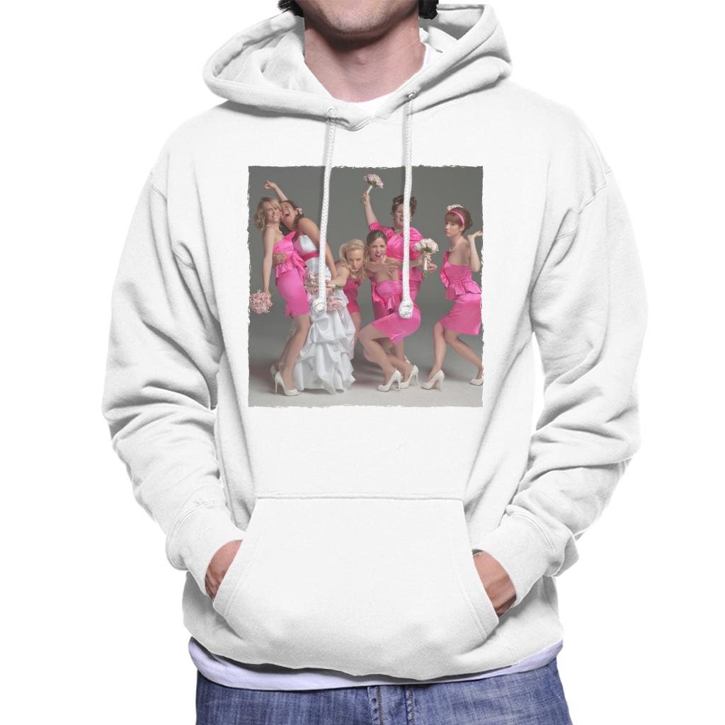 Bridesmaids Bridal Party Wacky Wedding Photo Men's Hooded Sweatshirt-ALL + EVERY