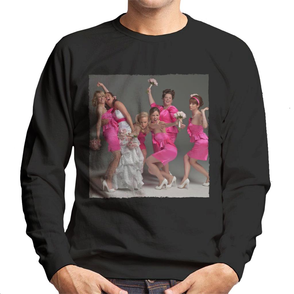 Bridesmaids Bridal Party Wacky Wedding Photo Men's Sweatshirt-ALL + EVERY