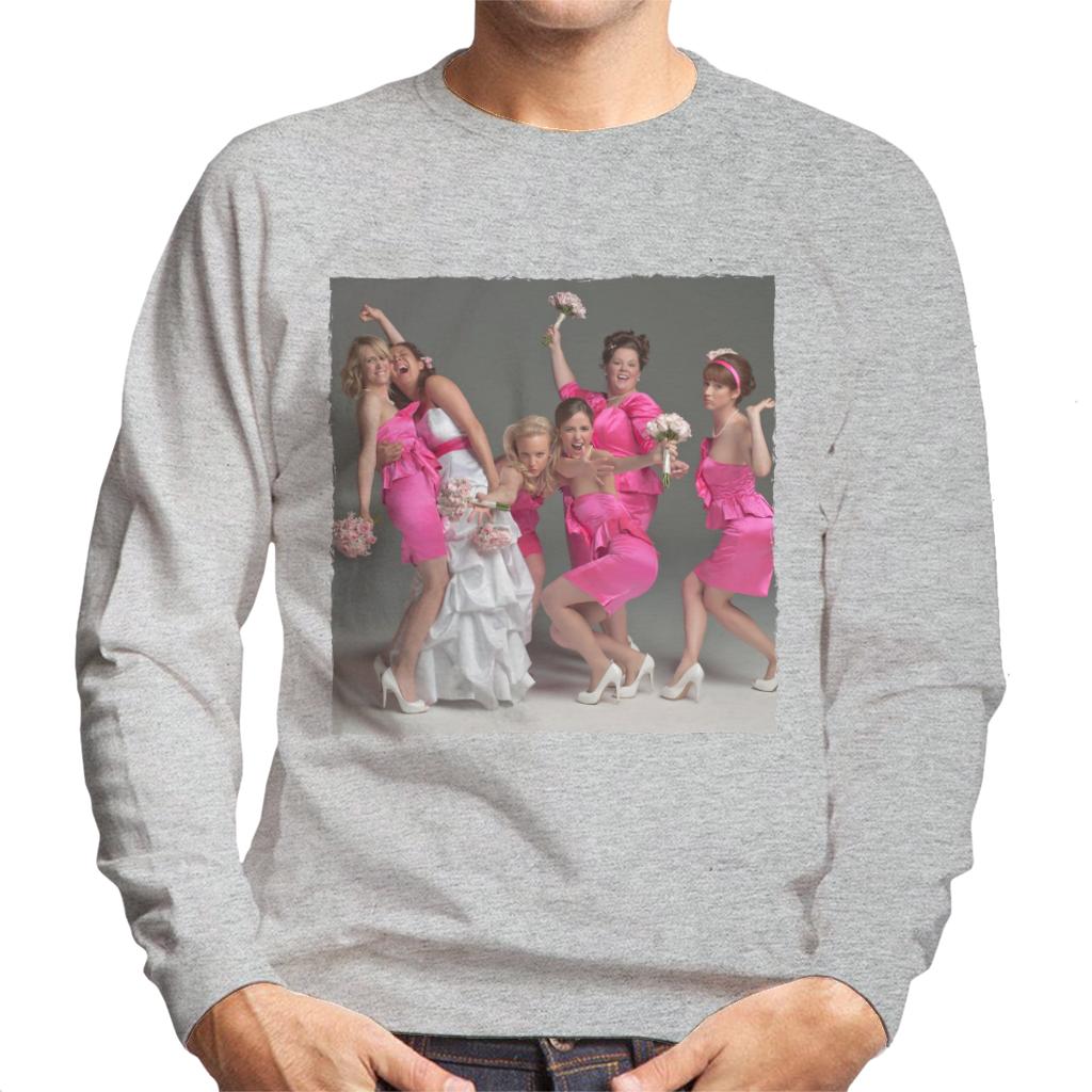 Bridesmaids Bridal Party Wacky Wedding Photo Men's Sweatshirt-ALL + EVERY