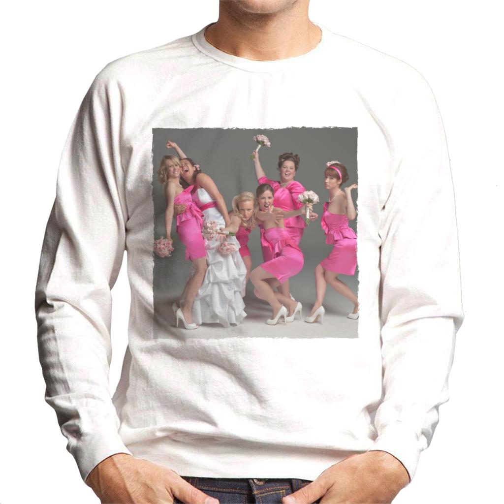 Bridesmaids Bridal Party Wacky Wedding Photo Men's Sweatshirt-ALL + EVERY