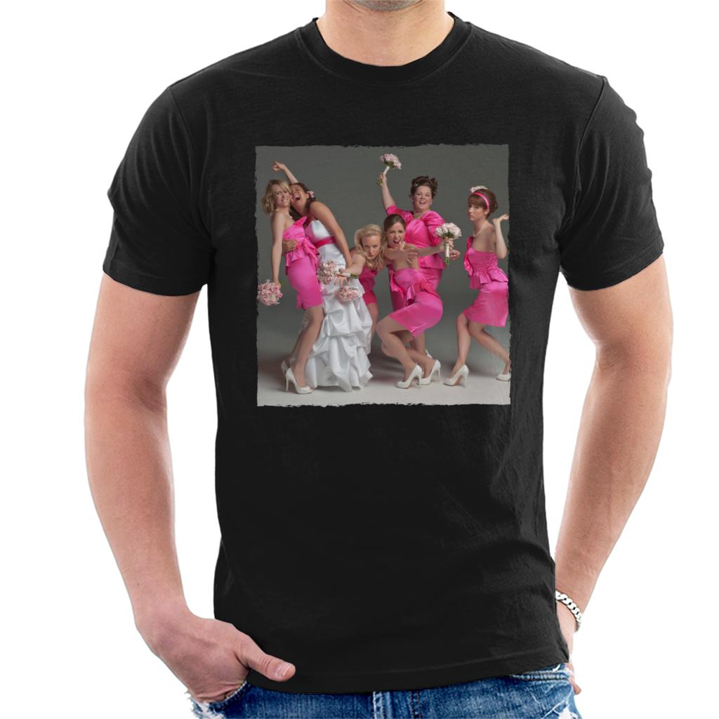 Bridesmaids Bridal Party Wacky Wedding Photo Men's T-Shirt-ALL + EVERY