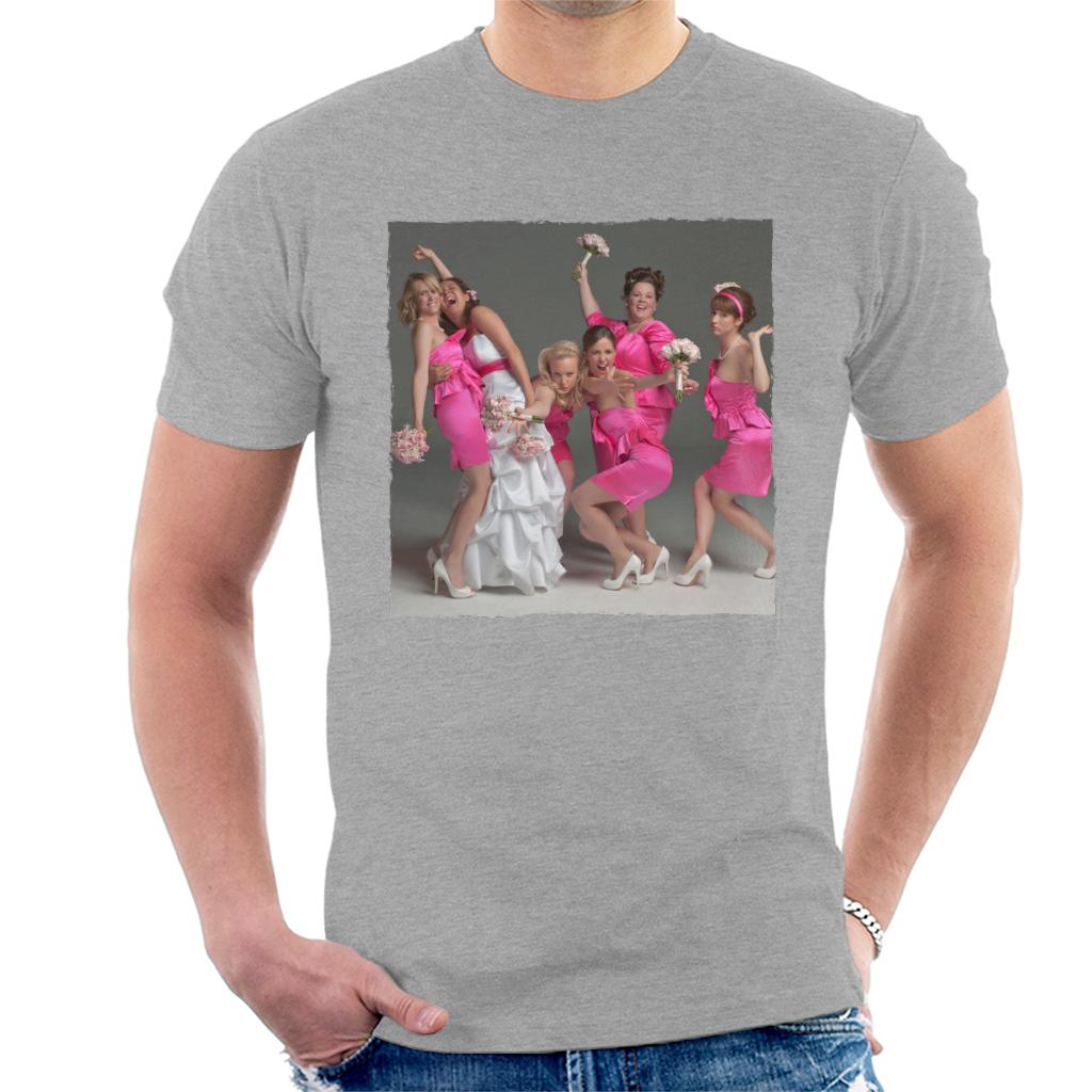 Bridesmaids Bridal Party Wacky Wedding Photo Men's T-Shirt-ALL + EVERY