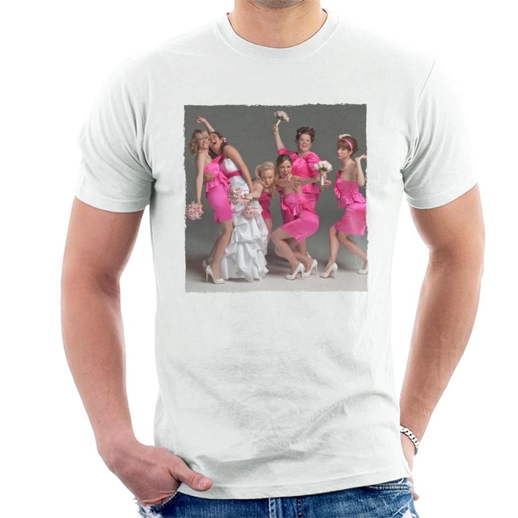 Bridesmaids Bridal Party Wacky Wedding Photo Men's T-Shirt-ALL + EVERY