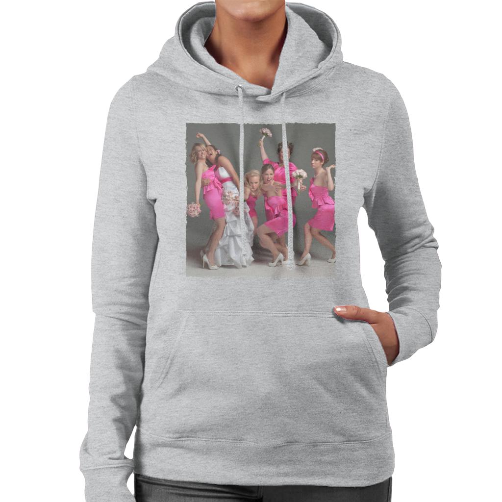 Bridesmaids Bridal Party Wacky Wedding Photo Women's Hooded Sweatshirt-ALL + EVERY