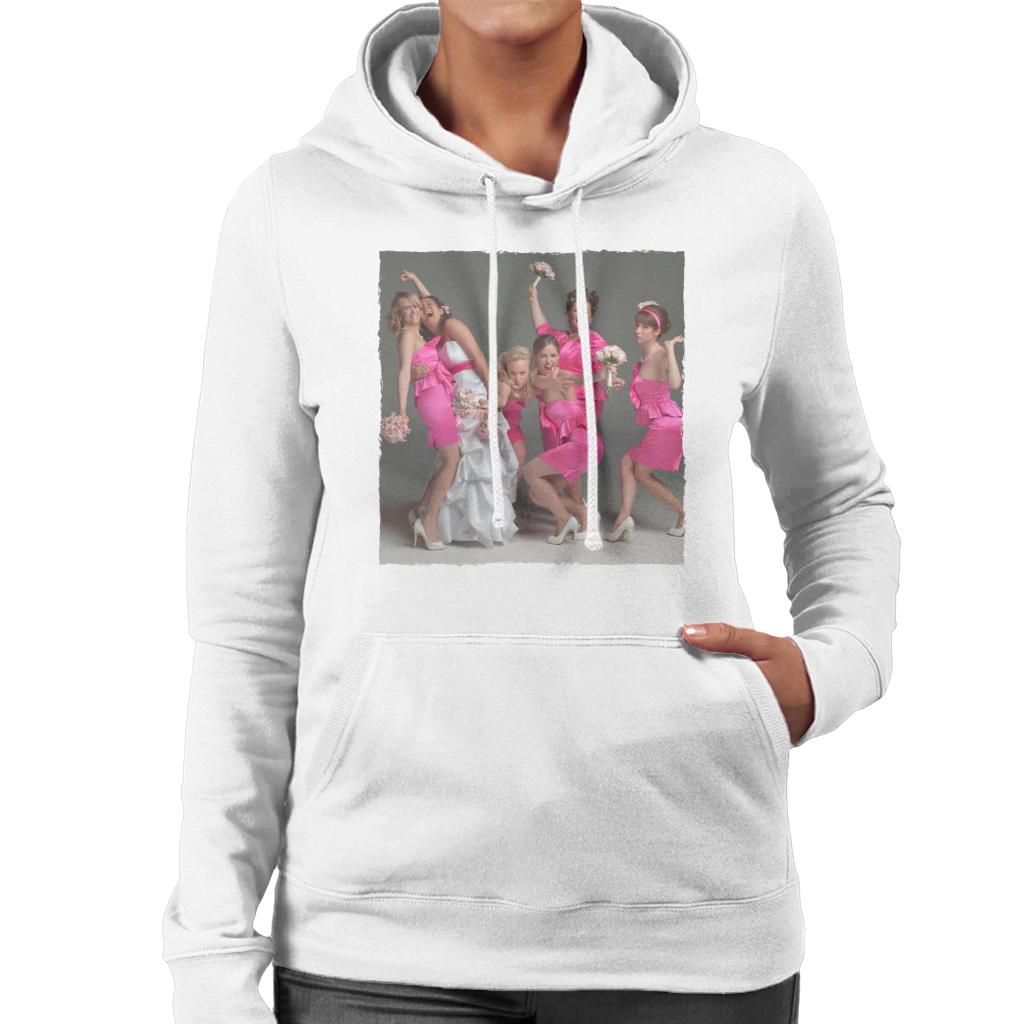 Bridesmaids Bridal Party Wacky Wedding Photo Women's Hooded Sweatshirt-ALL + EVERY