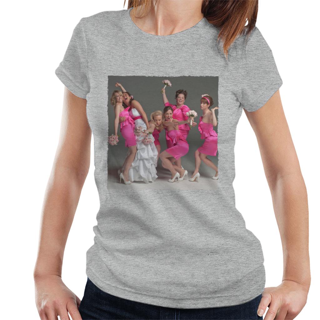 Bridesmaids Bridal Party Wacky Wedding Photo Women's T-Shirt-ALL + EVERY