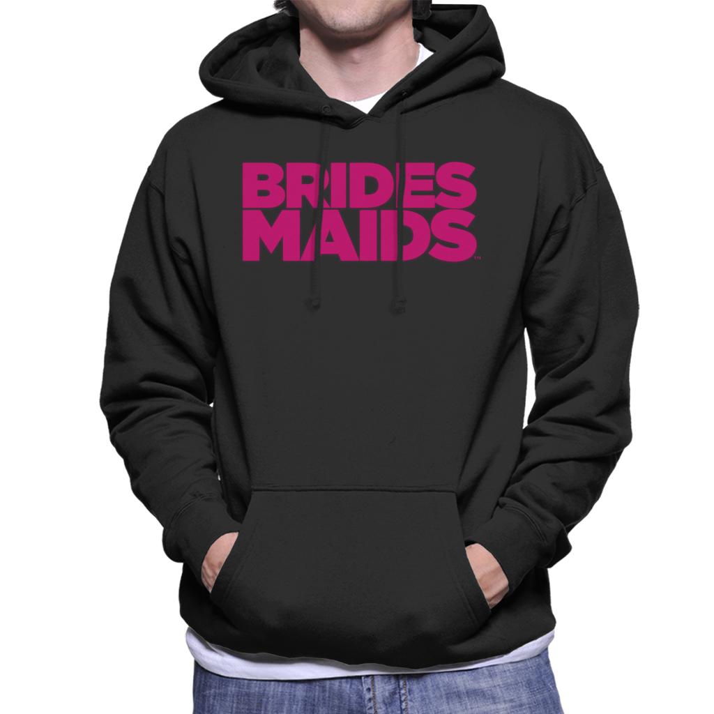 Bridesmaids Pink Theatrical Logo Men's Hooded Sweatshirt-ALL + EVERY