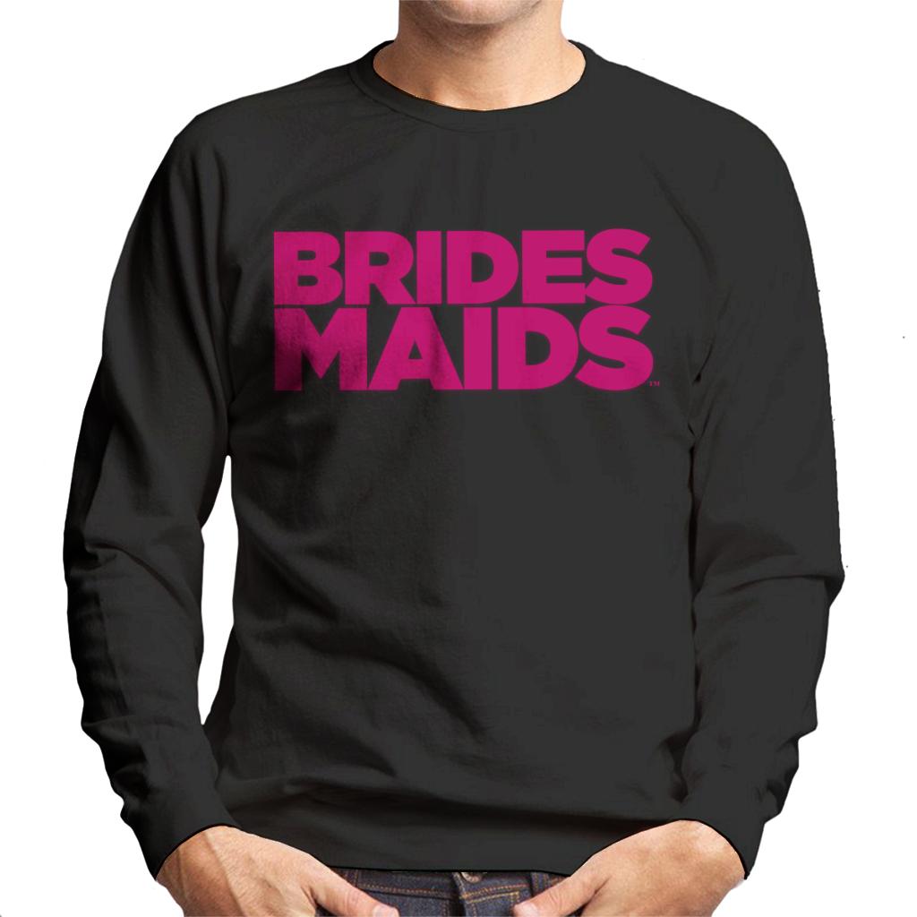 Bridesmaids Pink Theatrical Logo Men's Sweatshirt-ALL + EVERY