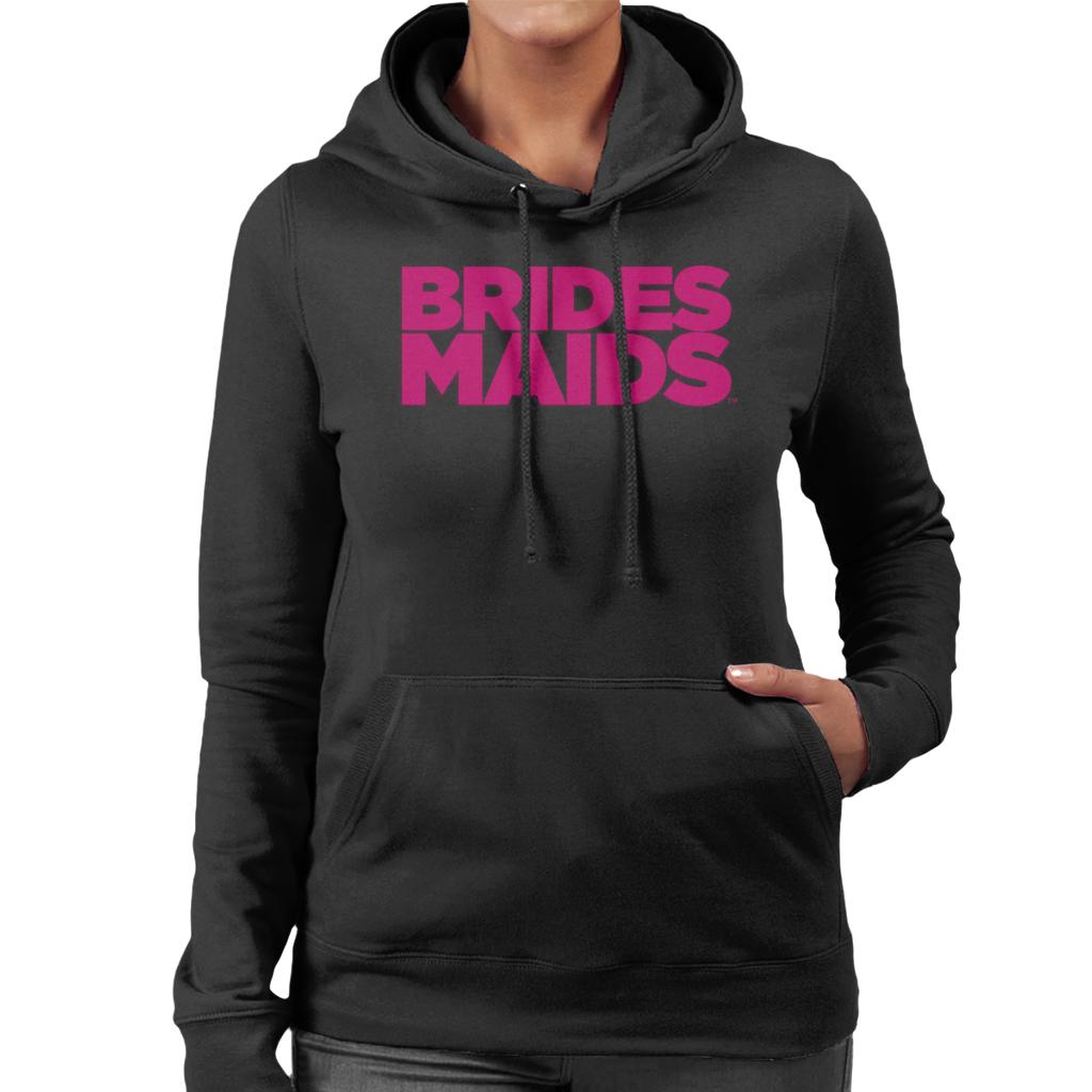 Bridesmaids Pink Theatrical Logo Women's Hooded Sweatshirt-ALL + EVERY