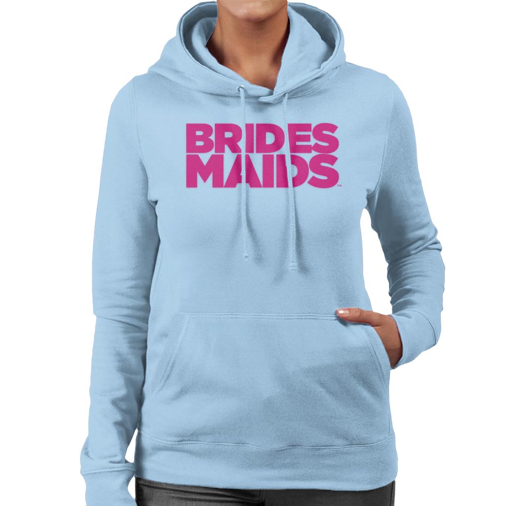 Bridesmaids Pink Theatrical Logo Women's Hooded Sweatshirt-ALL + EVERY