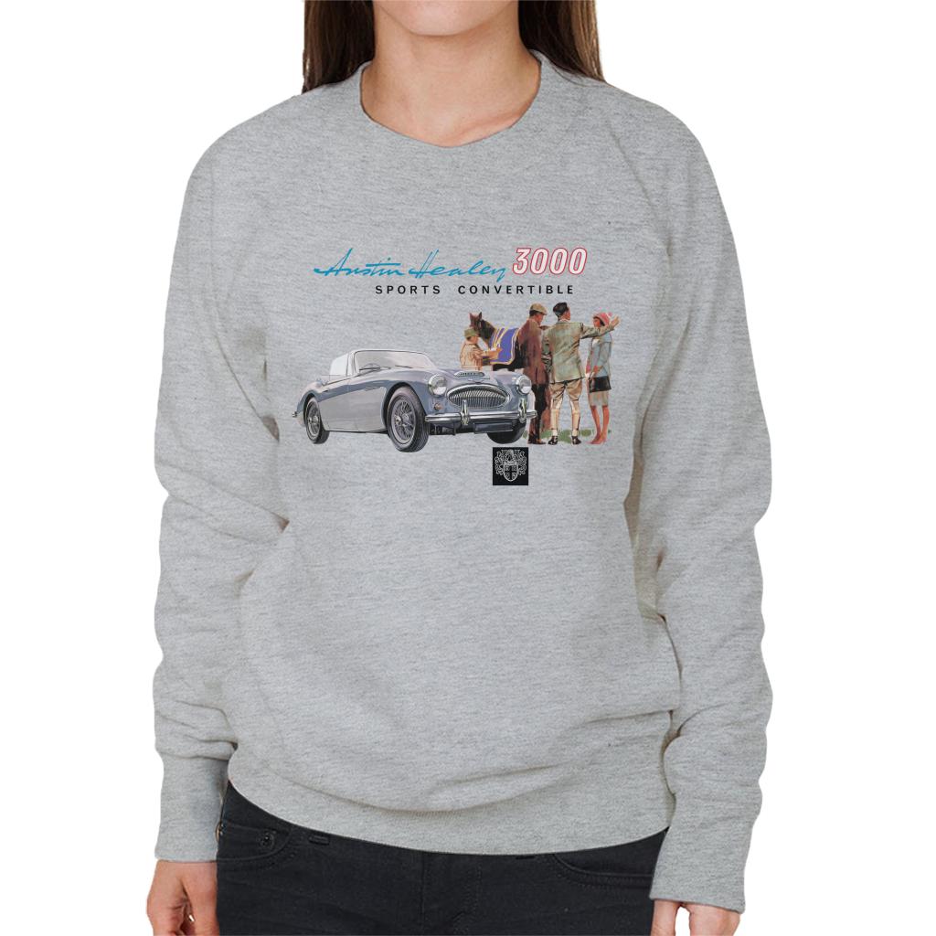 Austin Healey 3000 Sports Convertible British Motor Heritage Women's Sweatshirt-ALL + EVERY