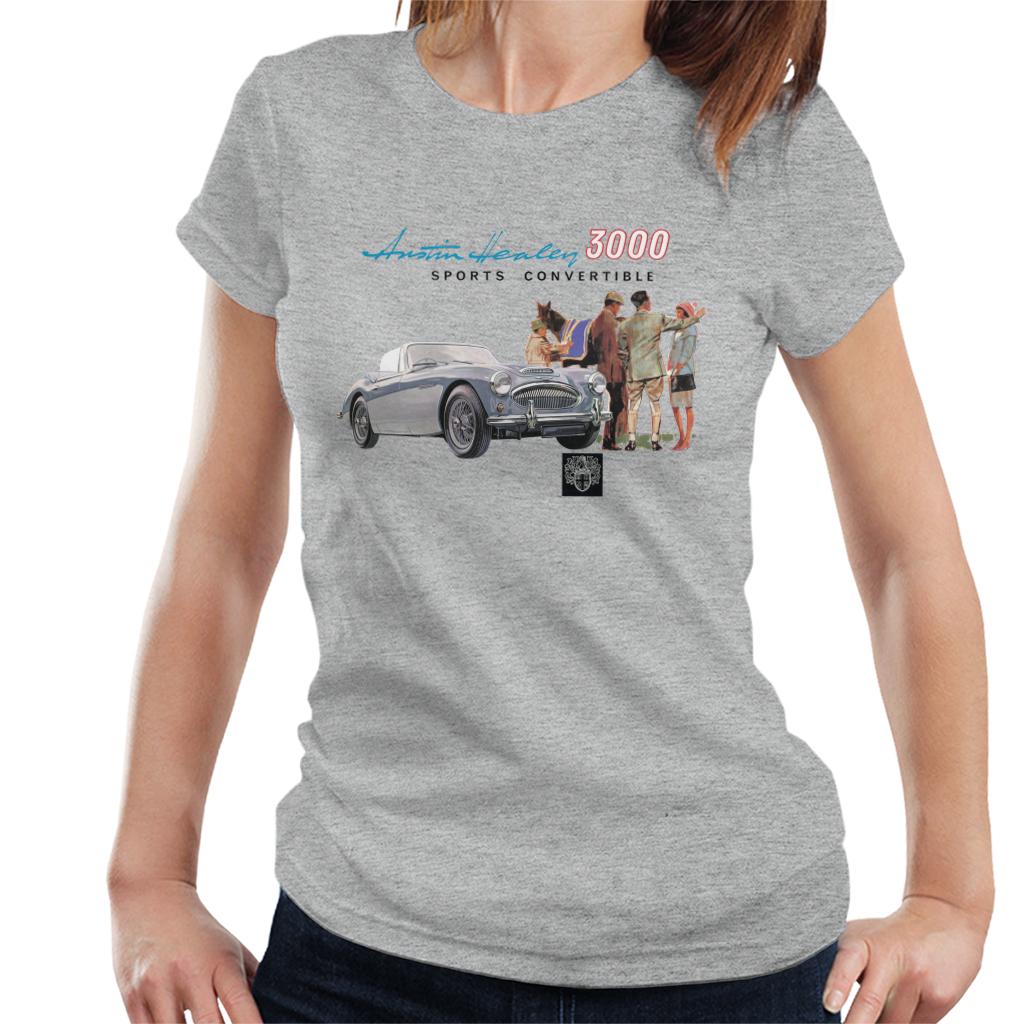 Austin Healey 3000 Sports Convertible British Motor Heritage Women's T-Shirt-ALL + EVERY