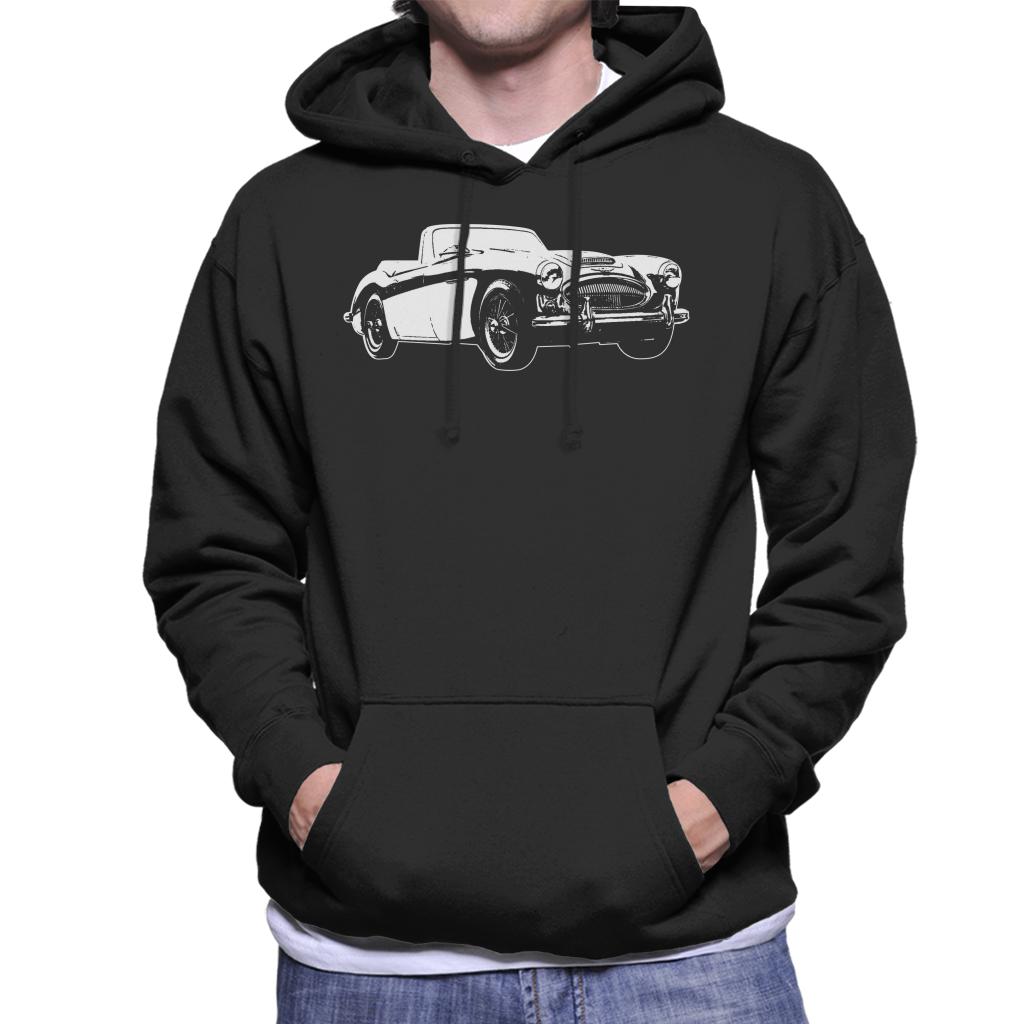 Austin Healey 3000 British Motor Heritage Men's Hooded Sweatshirt-ALL + EVERY