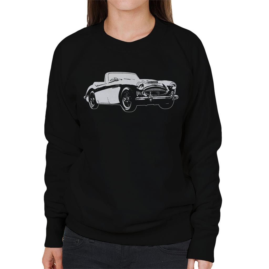 Austin Healey 3000 British Motor Heritage Women's Sweatshirt-ALL + EVERY