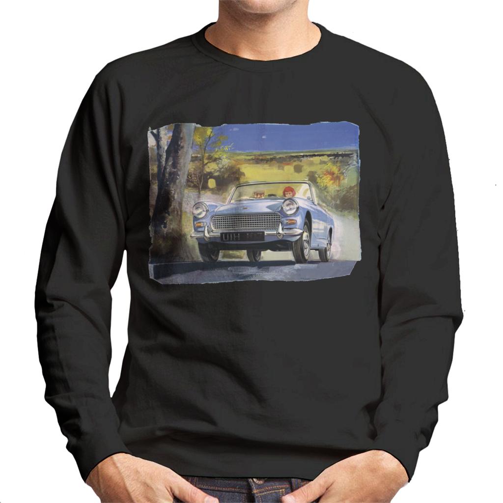 Austin Healey Countryside Background British Motor Heritage Men's Sweatshirt-ALL + EVERY