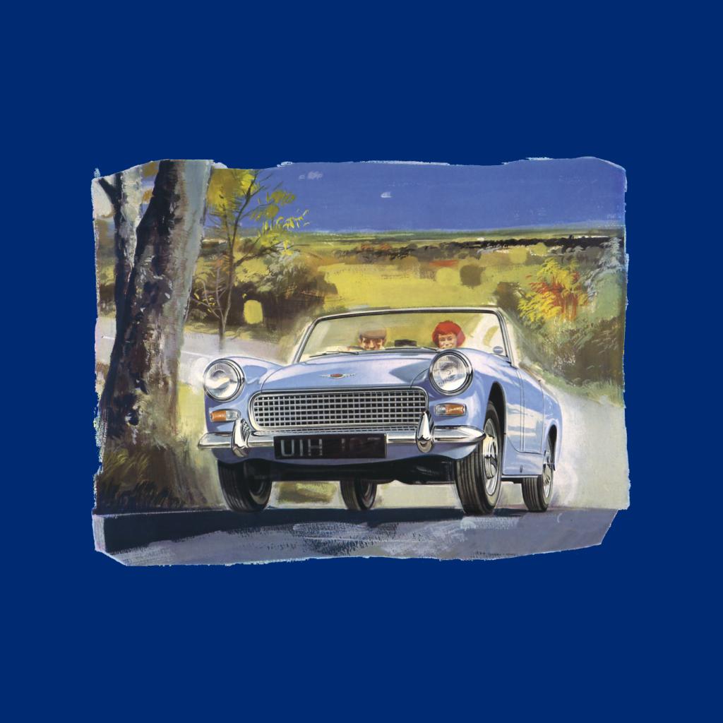 Austin Healey Countryside Background British Motor Heritage Women's Hooded Sweatshirt-ALL + EVERY