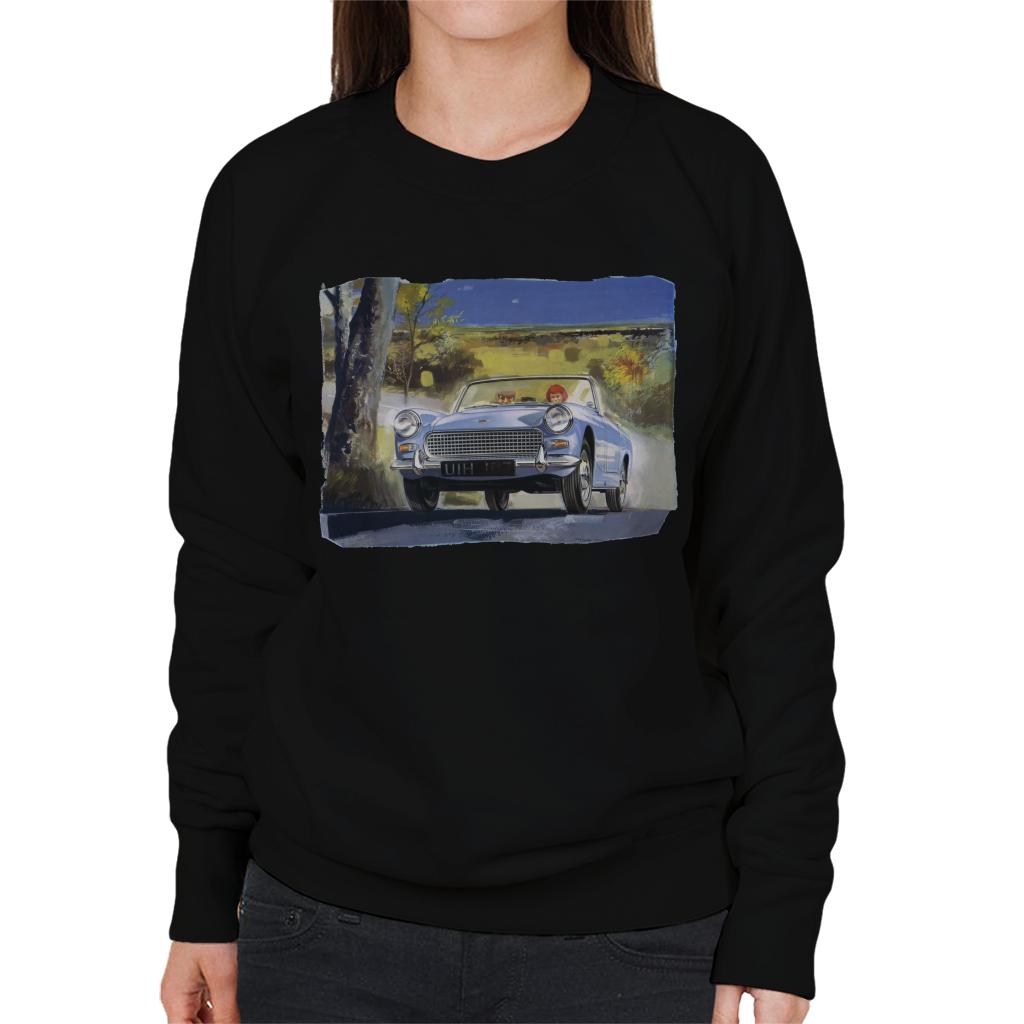 Austin Healey Countryside Background British Motor Heritage Women's Sweatshirt-ALL + EVERY