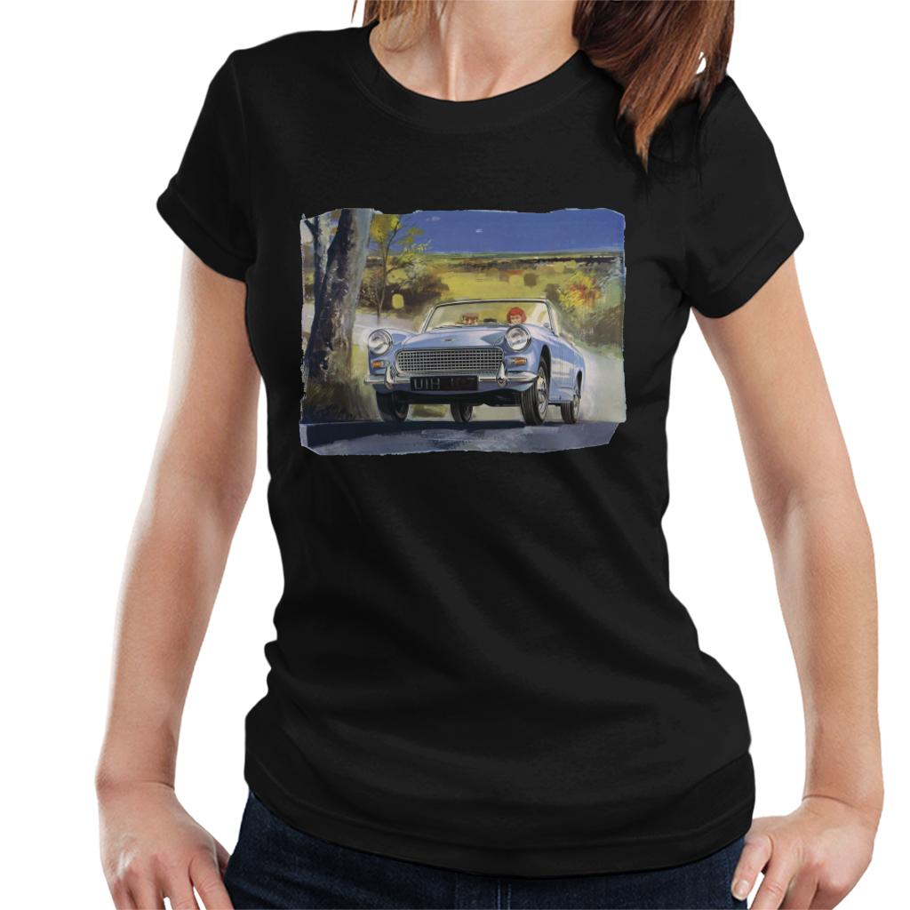 Austin Healey Countryside Background British Motor Heritage Women's T-Shirt-ALL + EVERY