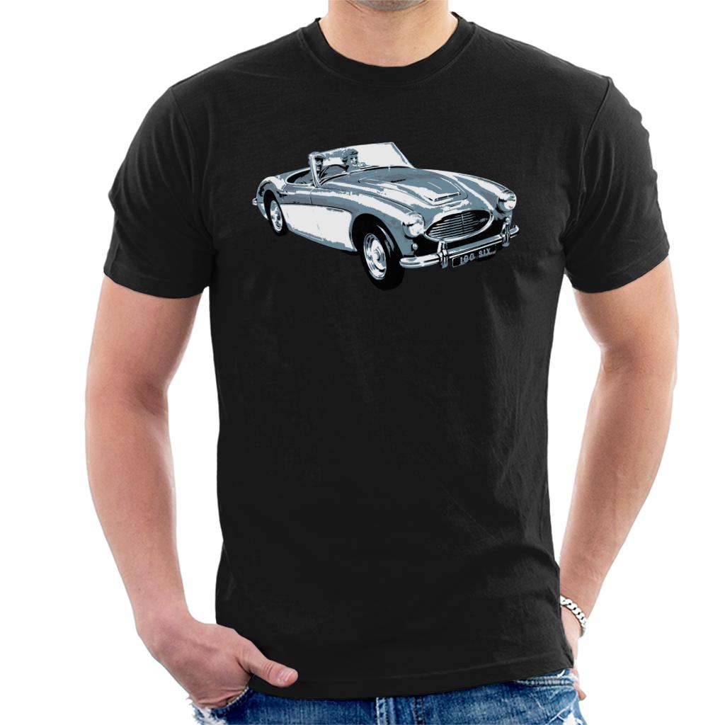 Austin Healey 100 Six British Motor Heritage Men's T-Shirt-ALL + EVERY