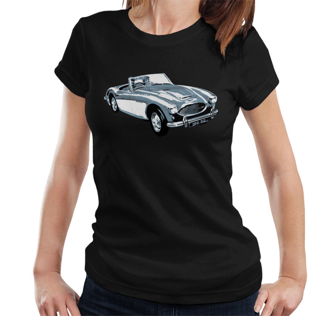 Austin Healey 100 Six British Motor Heritage Women's T-Shirt-ALL + EVERY