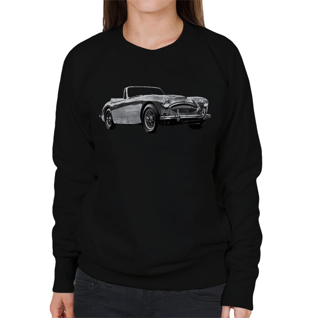 Austin Healey Grey British Motor Heritage Women's Sweatshirt-ALL + EVERY