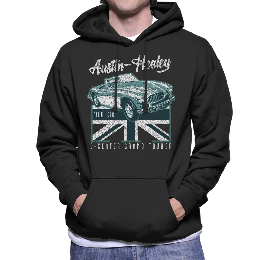 Austin Healey 2 Seater Grand Tourer British Motor Heritage Men's Hooded Sweatshirt-ALL + EVERY