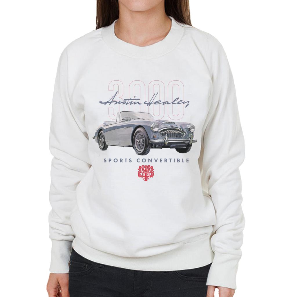 Austin Healey 3000 Convertible British Motor Heritage Women's Sweatshirt-ALL + EVERY