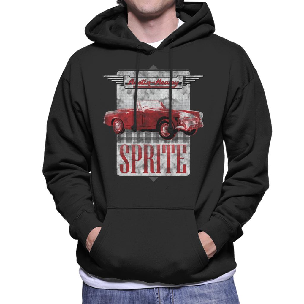 Austin Healey Sprite British Motor Heritage Men's Hooded Sweatshirt-ALL + EVERY