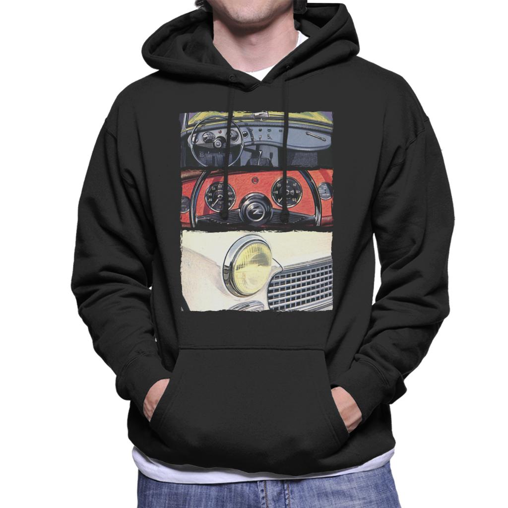 Austin Healey Montage British Motor Heritage Men's Hooded Sweatshirt-ALL + EVERY